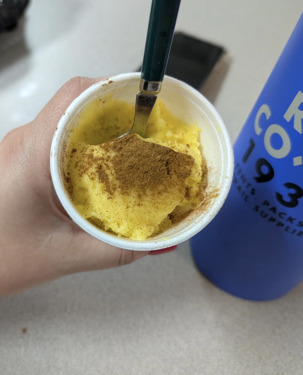 8210732344635452697 3 The highlight of the meal was the homemade "helado de maiz y crema con cinnamon" - sweet corn ice cream with a sprinkling of cinnamon on top. The entire team went back for seconds!