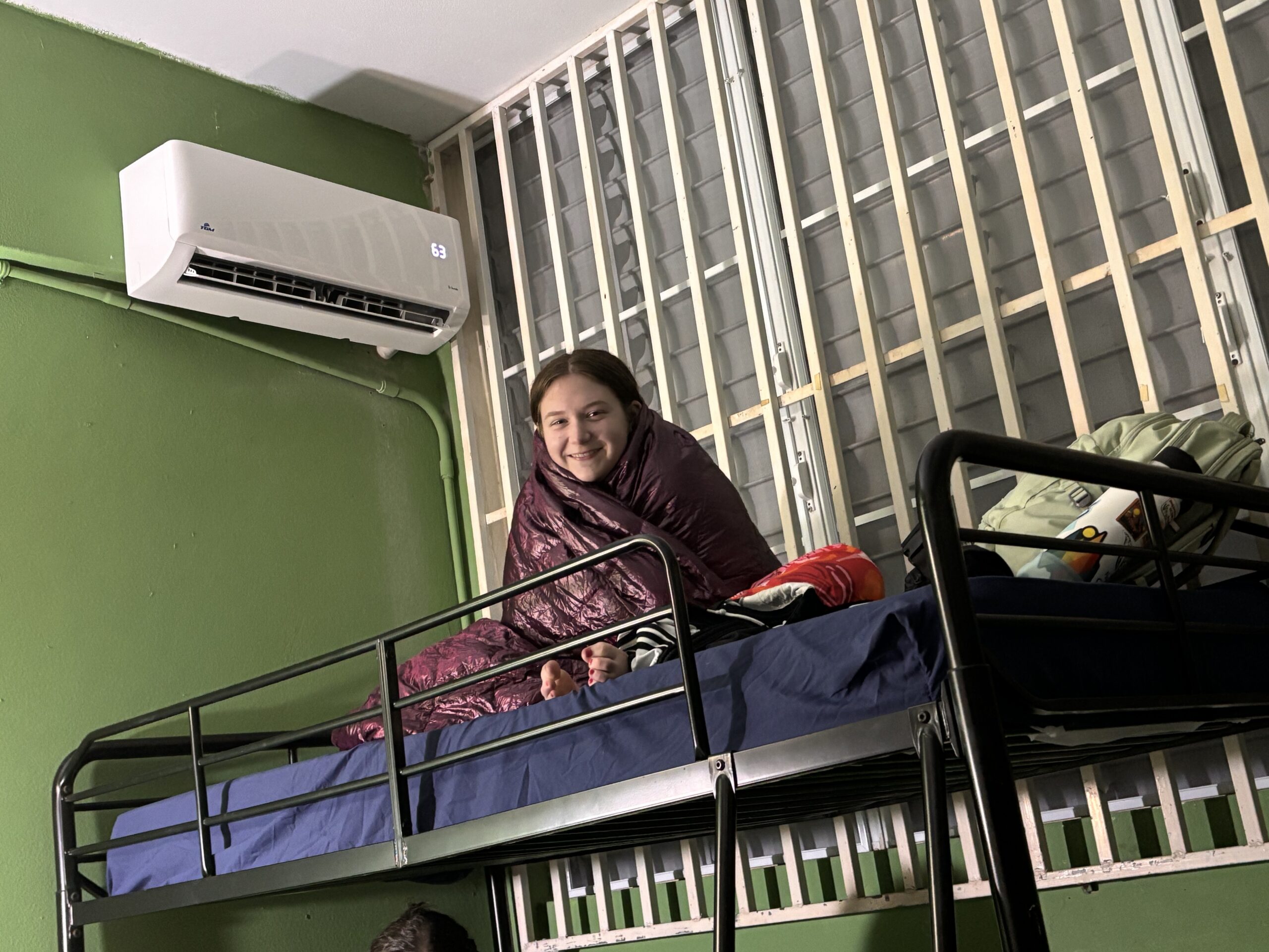 IMG_4140 Project "Beat the Heat" - the new A/C units in the living quarters are obviously working well (according to Marlee Jernigan)!