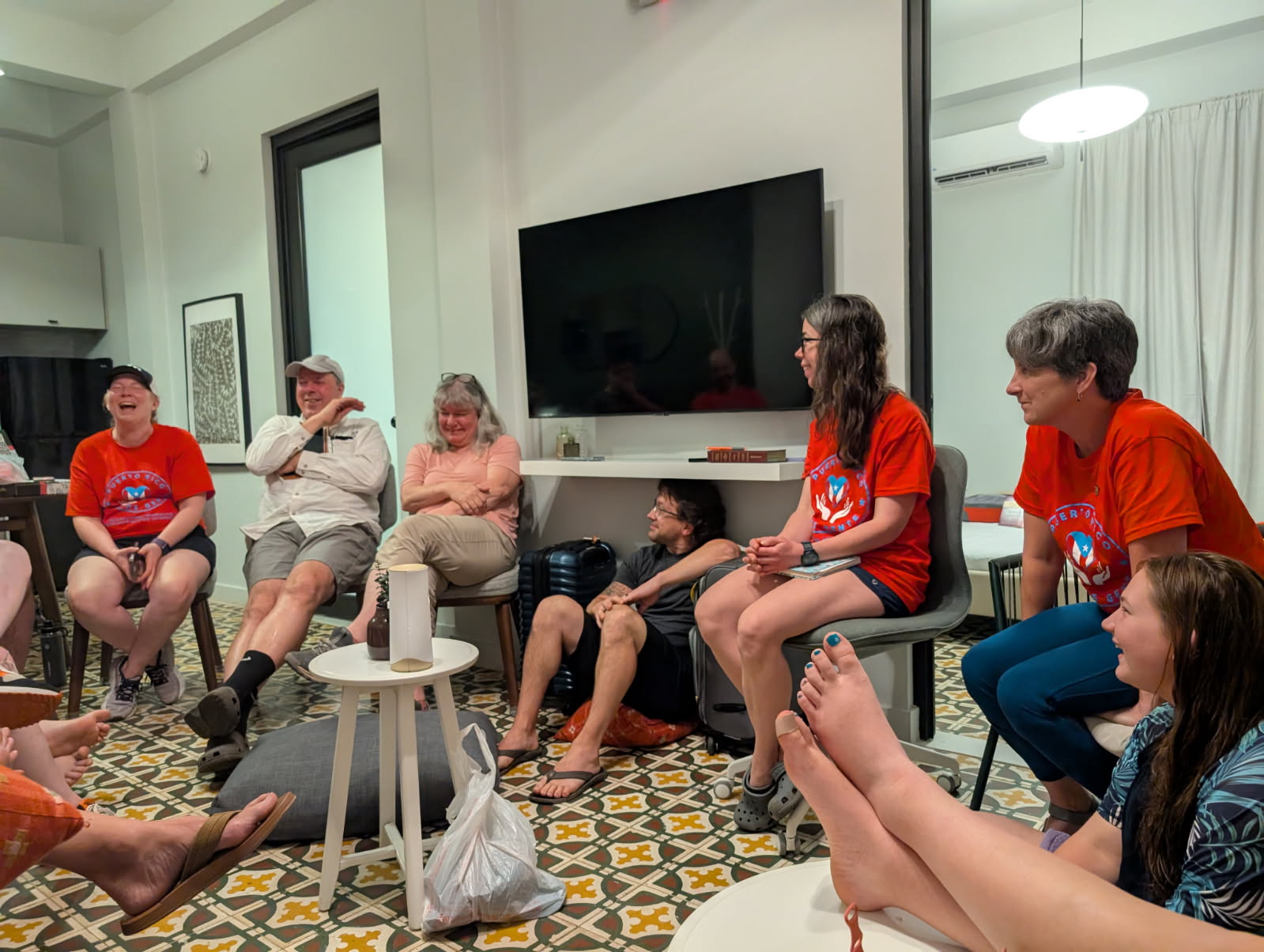 4925598628969570099 We spent our last evening together debriefing & downloading in one of the hotel rooms. Would it truly be a group gathering without lots of smiles and laughter?!?