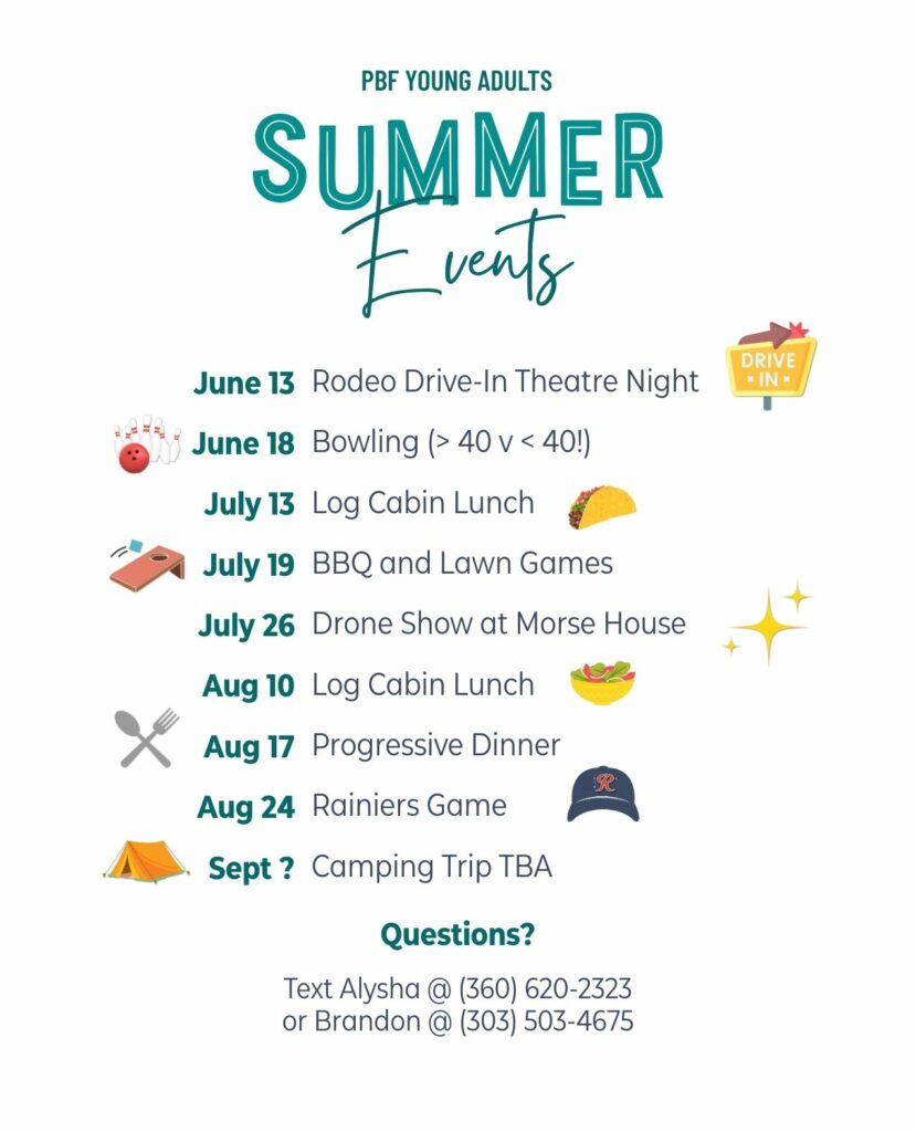 Young Adult Summer Events Young Adult Summer Events